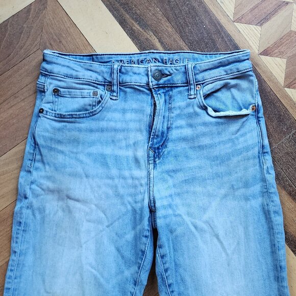 American Eagle Outfitters Light Wash "Athletic" Straight Leg Jeans Size 30x30 - Picture 6 of 16
